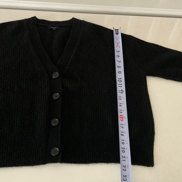 Quince Mongolian Cropped Cashmere Oversized Boyfriend Cardigan Sweater XS - Picture 6 of 9